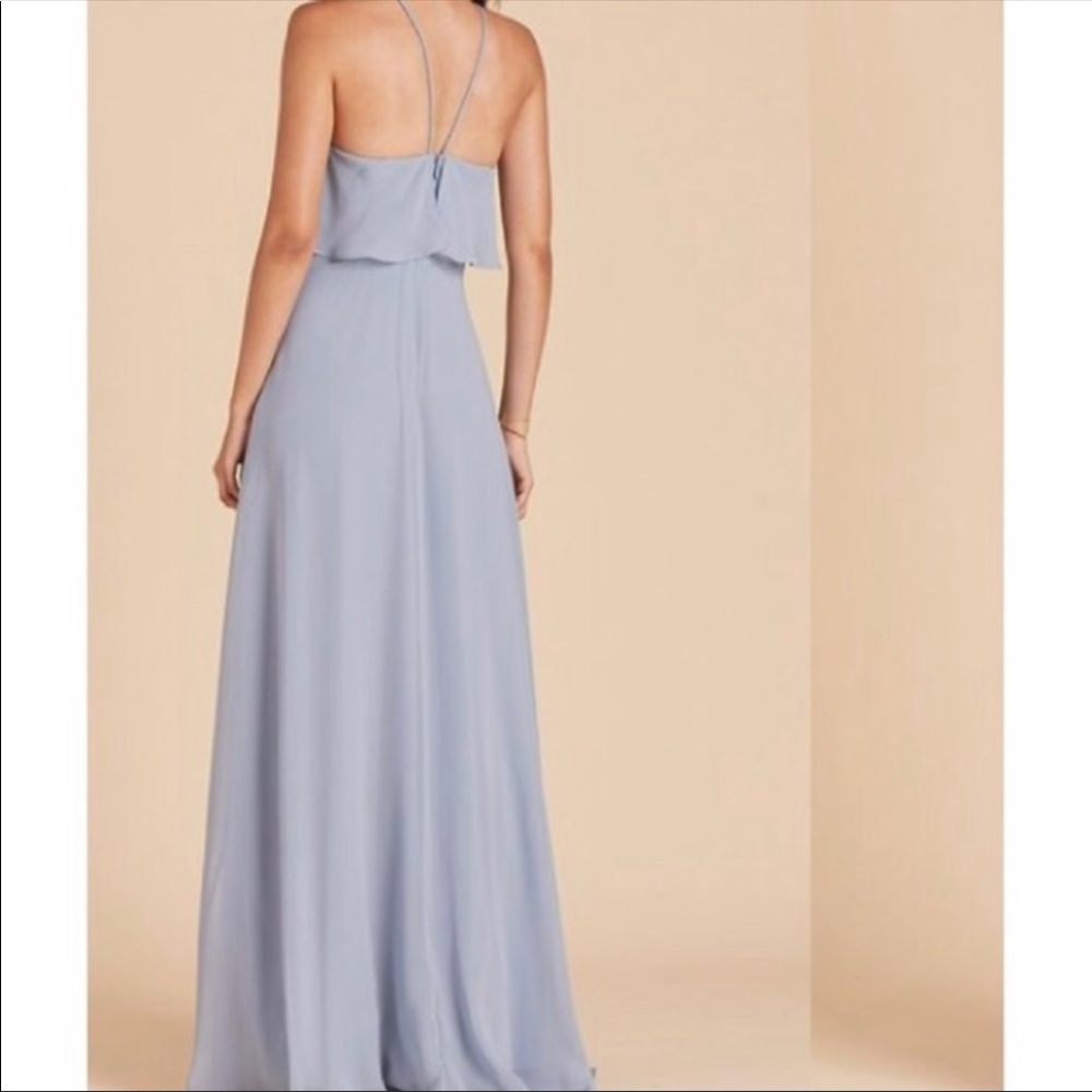 Bridesmaid/Prom/Evening Jules Chiffon Gown in Halter Style with Bust Flounce - Picture 3 of 12